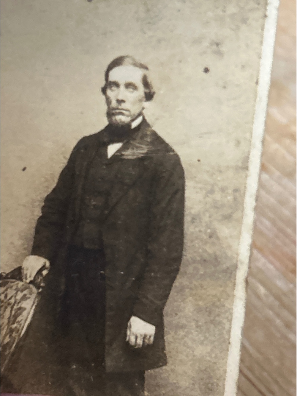 Tiny vintage photo of a man